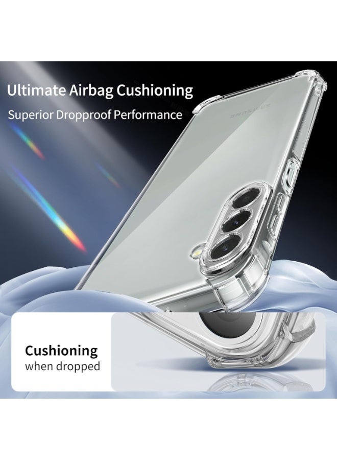 إينيكس جراب حماية لهاتف سامسونج جالاكسي A56، غطاء خلفي من السيليكون الناعم مع وسادة هوائية، مقاوم للصدمات والخدوش، غطاء واقٍ شفاف للزوايا - Image 2